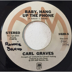 Carl Graves Baby Hang Up The Phone USED VINYL 7INCH 45 RPM SINGLE