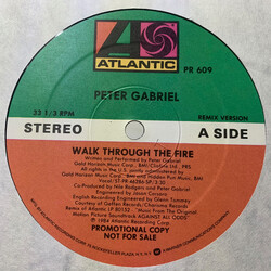 Peter Gabriel Walk Through The Fire USED VINYL 12INCH 33 S RPM PROMO STEREO