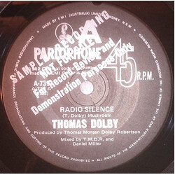Thomas Dolby Radio Silence USED VINYL 7INCH PROMO