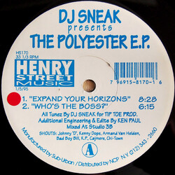 DJ Sneak The Polyester E.P. USED VINYL 12INCH 33 S RPM EP