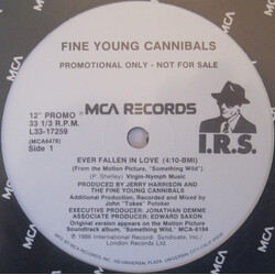 Fine Young Cannibals Ever Fallen In Love USED VINYL 12INCH SINGLE PROMO 33 S RPM