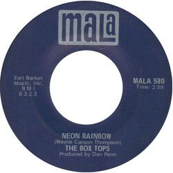 Box Tops Neon Rainbow / Everything I Am USED VINYL 7INCH 45 RPM SINGLE