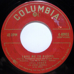 Jill Corey Love Me To Pieces / Love USED VINYL 7INCH 45 RPM