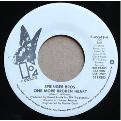 The Springer Brothers One More Broken Heart USED VINYL 7INCH 45 RPM SINGLE PROMO STEREO