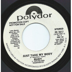 Rudy (18) Just Take My Body USED VINYL 7INCH PROMO STEREO