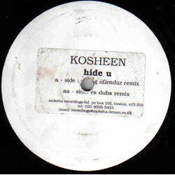 Kosheen Hide U (Remixes) USED VINYL 12INCH WHITE LABEL PROMO