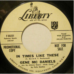 Eugene McDaniels In Times Like These / Once Before USED VINYL 7INCH SINGLE 45 RPM PROMO