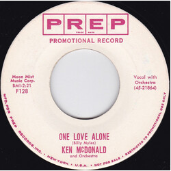 Ken McDonald (2) One Love Alone / The Picture USED VINYL 7INCH 45 RPM SINGLE PROMO