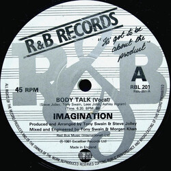 Imagination Body Talk USED VINYL 12INCH 45 RPM SINGLE