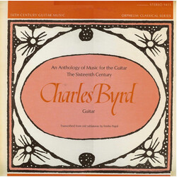 Charlie Byrd An Anthology Of Guitar Music — The Sixteenth Century Vinyl LP USED