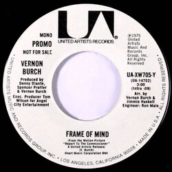 Vernon Burch Frame Of Mind USED VINYL 7INCH PROMO