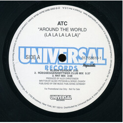ATC Around The World (La La La La La) USED VINYL 12INCH PROMO