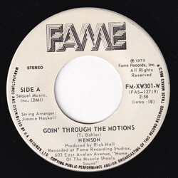 Tim Henson Goin' Through The Motions USED VINYL 7INCH 45 RPM SINGLE STEREO
