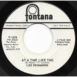 Lee Drummond (2) At A Time Like This / Baby I Know USED VINYL 7INCH 45 RPM SINGLE PROMO