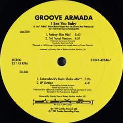 Groove Armada I See You Baby (Mixes From Fatboy Slim & Futureshock) VINYL 12" USED
