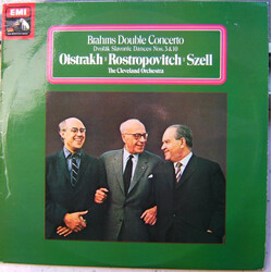 David Oistrach / Mstislav Rostropovich / George Szell Brahms Double Concerto - Dvořák Slavonic Dances Nos. 3 & 10 Vinyl LP USED