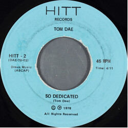 Tom Dae So Dedicated USED VINYL 7INCH 45 RPM