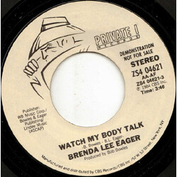 Brenda Lee Eager Watch My Body Talk USED VINYL 7INCH SINGLE STEREO PROMO