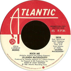 Ullanda McCullough Rock Me USED VINYL 7INCH 45 RPM PROMO