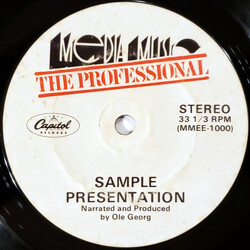 No Artist Sample Presentation USED VINYL 7INCH 33 S RPM SINGLE SIDED
