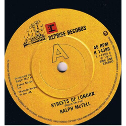 Ralph McTell Streets Of London USED VINYL 7INCH 45 RPM SINGLE REISSUE