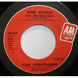Joan Armatrading Kind Words (And A Real Good Heart) USED VINYL 7INCH 45 RPM PROMO