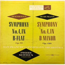 Ludwig van Beethoven / Robert Schumann / Pierre Monteux / San Francisco Symphony Symphony No. 4, In B-Flat (Op. 60) / Symphony No.4, In D Minor (Op.12