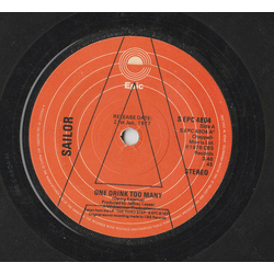 Sailor One Drink Too Many Vinyl 7" USED