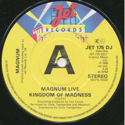 Magnum (3) Magnum Live Vinyl 7" USED