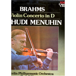 Johannes Brahms / Yehudi Menuhin / Berliner Philharmoniker / Rudolf Kempe Brahms Violin Concerto Vinyl LP USED