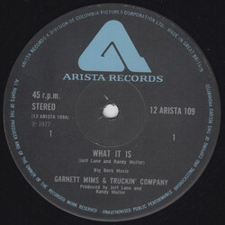 Garnet Mimms & Truckin' Company What It Is USED VINYL 12INCH 45 RPM SINGLE LIMITED EDITION