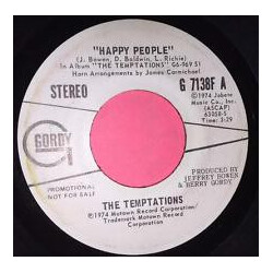 The Temptations Happy People USED VINYL 7INCH PROMO