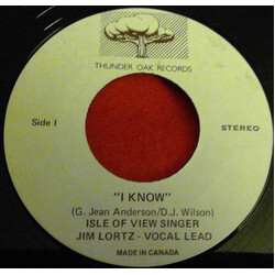 Jim Lortz / Marlene Anderson I Know / It's Love USED VINYL 7INCH 45 RPM STEREO