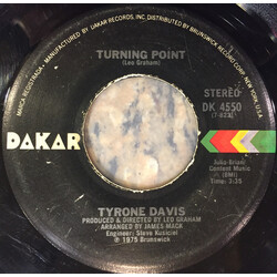 Tyrone Davis Turning Point / Don't Let It Be Too Late USED VINYL 7INCH 45 RPM SINGLE STEREO