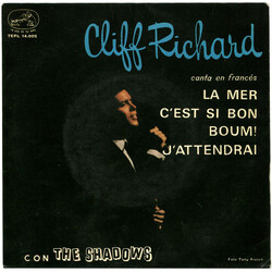 Cliff Richard & The Shadows Canta En Francés: La Mer USED VINYL 7INCH 45 RPM EP