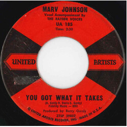 Marv Johnson You Got What It Takes Vinyl 7" USED