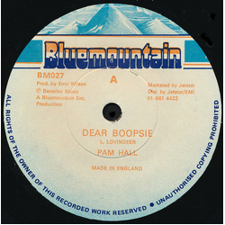 Pam Hall Dear Boopsie Vinyl 7" USED