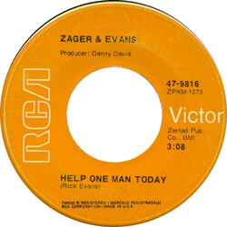 Zager & Evans Help One Man Today / Yeah 3² USED VINYL 7INCH SINGLE