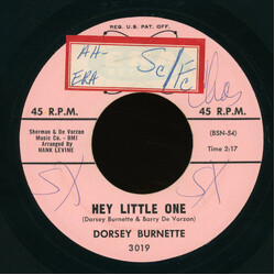 Dorsey Burnette Hey Little One / Big Rock Candy Mountain USED VINYL 7INCH 45 RPM SINGLE