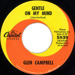 Glen Campbell Gentle On My Mind USED VINYL 7INCH 45 RPM SINGLE