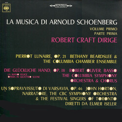 Arnold Schoenberg / Robert Craft La Musica Di Arnold Schoenberg Volume Primo Parte Prima Vinyl LP USED