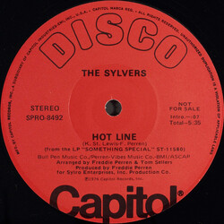 The Sylvers Hot Line USED VINYL 12INCH 33 S RPM PROMO STEREO MONO