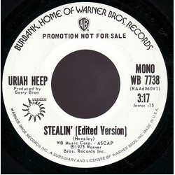 Uriah Heep Stealin' [Edited Version] USED VINYL 7INCH 45 RPM SINGLE PROMO STEREO MONO