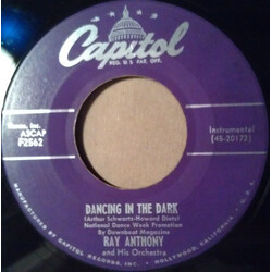 Ray Anthony & His Orchestra Dancing In The Dark USED VINYL 45 RPM 7INCH SINGLE