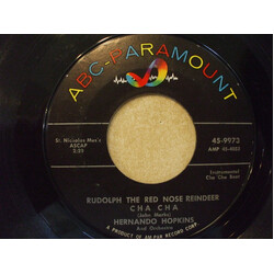 Hernando Hopkins & Orchestra Rudolph The Red Nosed Reindeer Cha Cha Vinyl 7" USED