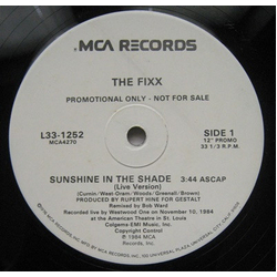 The Fixx Sunshine In The Shade (Live Version) Vinyl 12" USED