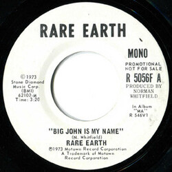 Rare Earth Big John Is My Name USED VINYL 7INCH 45 RPM PROMO STEREO MONO