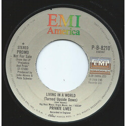Private Lives Living In A World (Turned Upside Down) USED VINYL 7INCH 45 RPM PROMO