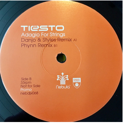 DJ Tiësto Adagio For Strings Vinyl 12" USED