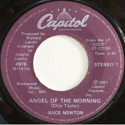 Juice Newton Angel Of The Morning USED VINYL 7INCH SINGLE